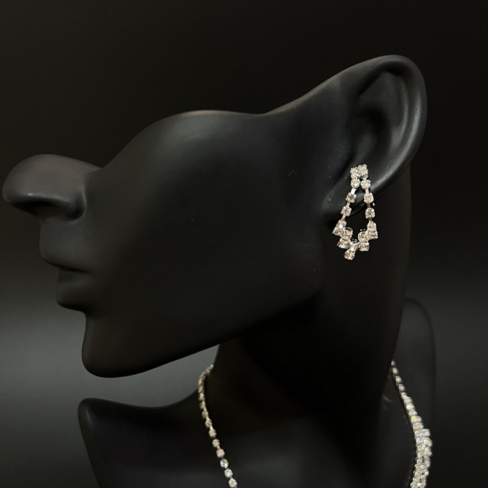 Набор 2 предмета: серьги, колье "Классика" арт.DHD20978, 32-586