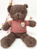Мягкая игрушка «Мишка» в синей кофте, 30см.,  арт.33-323