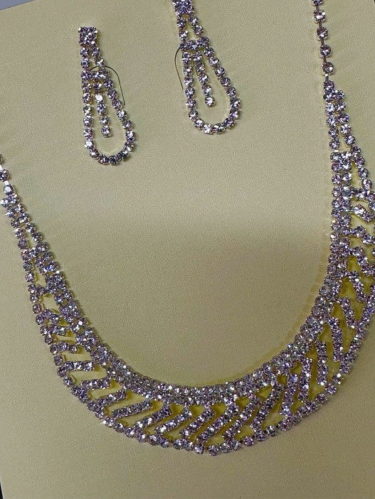 Набор 2 предмета: серьги, колье "Классика" арт.DHD20771, 32-586