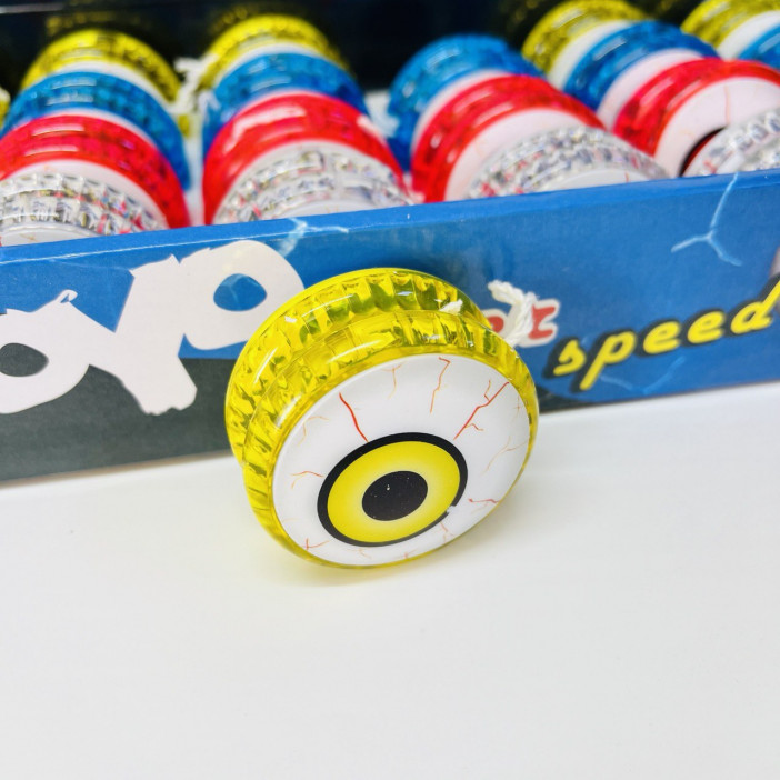 Игрушка "йо-йо" пластиковое "Глаз" световое, арт.74999