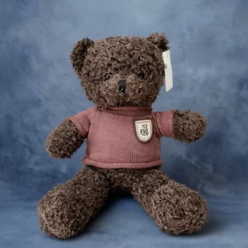 Мягкая игрушка «Мишка» в красной кофте, 30см., арт.33-323