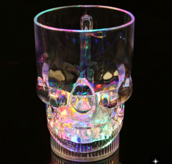Кружка "Череп" для холодных напитков с LED-подсветкой /14х10см/ 32-569