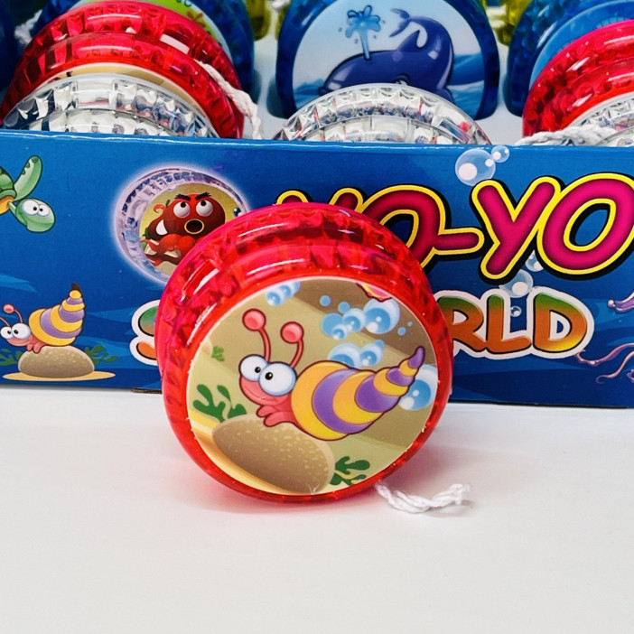 Игрушка "йо-йо" пластиковое "Морской мир" световое, арт.81999