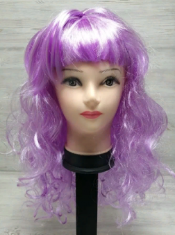 Парик кудрявый  светло-фиолетовый 18-6