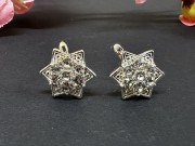 Серьги под серебро "Звезда" /1,6см./