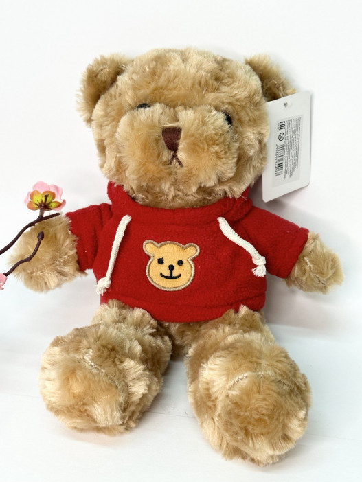 Мягкая игрушка «Мишка» в коричневой кофте, 30см., арт.33-363