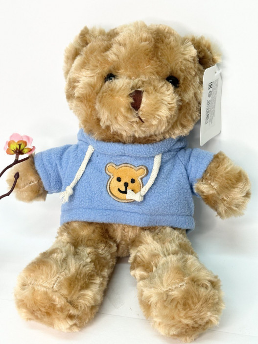 Мягкая игрушка «Мишка» в коричневой кофте, 30см., арт.33-363