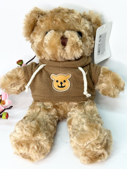 Мягкая игрушка «Мишка» в коричневой кофте, 30см., арт.33-363