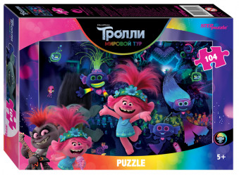 Пазл - Мозаика "puzzle" 104 "Trolls - 2" 