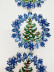 Растяжка снежинка " Ёлочка ", (5 элементов), /76х14см./, 22-316