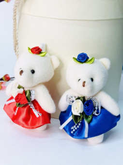 Игрушка мягкая "Мишка" (декор для букетов и подарков), /11см./, 33-408
