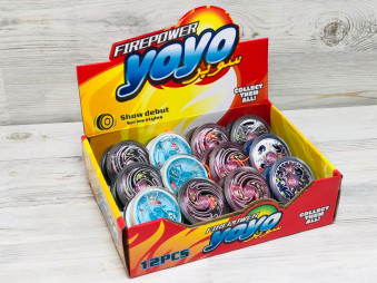 Игрушка "йо-йо" металлическое светящееся арт.3391  