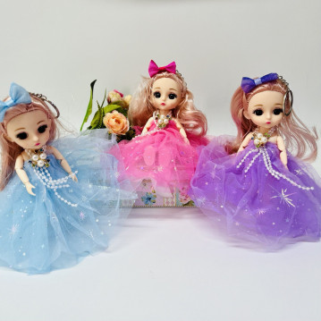 Игрушка «Кукла»  в виде брелка, 16см., арт.34-258