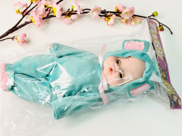 Игрушка «Пупс» в костюме слоника, 33 см., арт.31-297