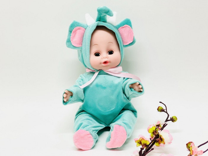 Игрушка «Пупс» в костюме слоника, 33 см., арт.31-297