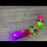 Сороконожка бегающая на нитке светящаяся, с музыкой  24-295