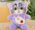 Мягкая игрушка «Котик в костюме» голубой, 15см., (брелок), арт.32-401