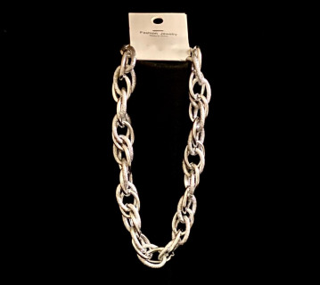Колье "Цепь", /52х2,5см./, цвет серебро, 25-353