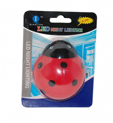 Ночник от сети "Божья коровка" /220в/, 15-304