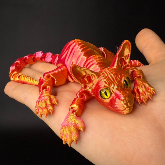 Игрушка подвижная Кот Сфинкс 3D /19х15х3,5см./, 36-301