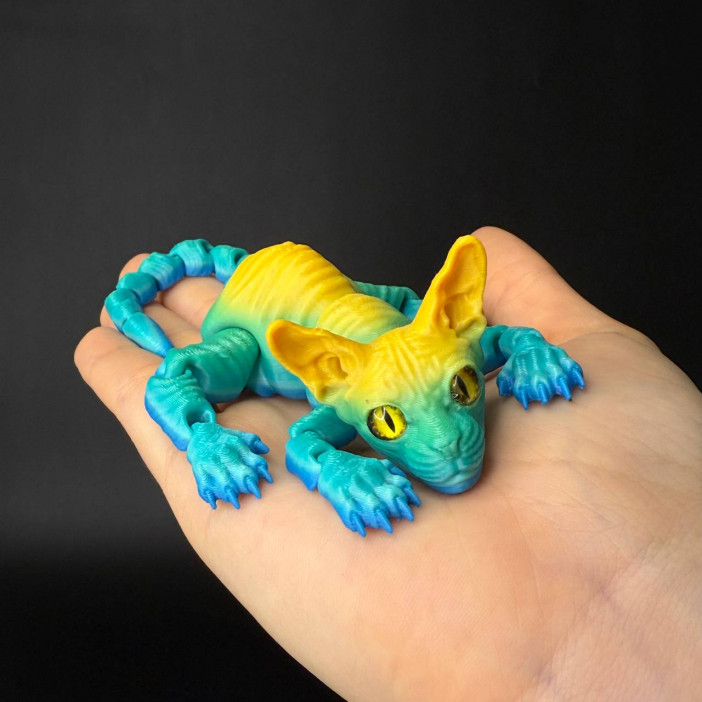 Игрушка подвижная Кот Сфинкс 3D /19х15х3,5см./, 36-301
