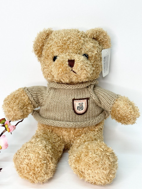 Мягкая игрушка «Мишка» 38см., в коричневый кофте, арт.33-324