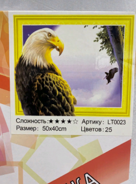 Алмазная мозаика /40х50см./, "Орёл" арт.LT0023, 18-222