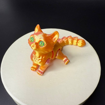 Игрушка подвижная Кот 3D /15х7х5см./, 37-433