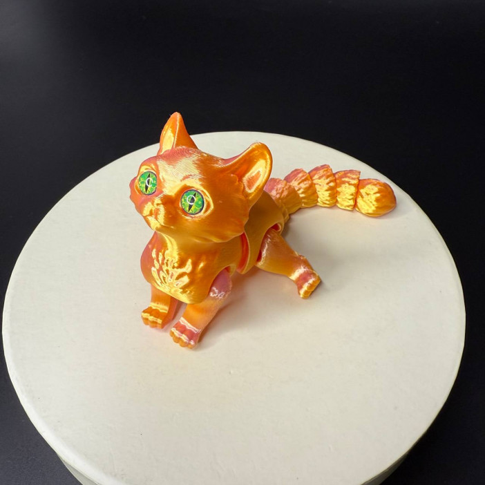 Игрушка подвижная Кот 3D /15х7х5см./, 37-433