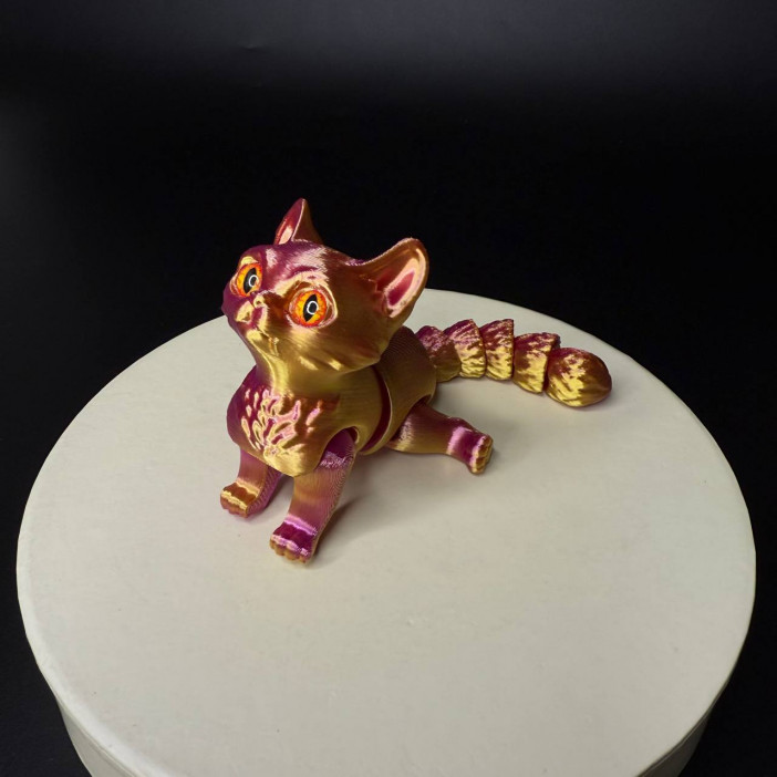 Игрушка подвижная Кот 3D /15х7х5см./, 37-433