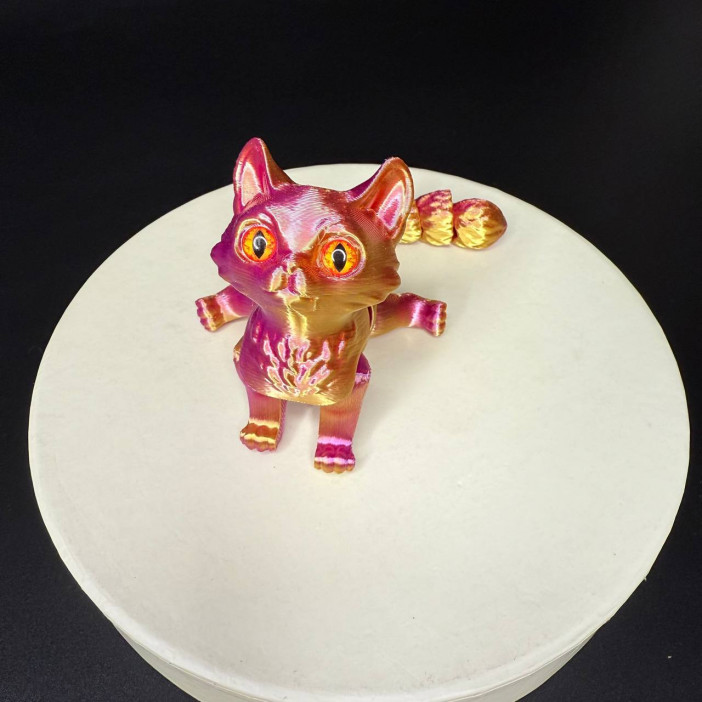 Игрушка подвижная Кот 3D /15х7х5см./, 37-433