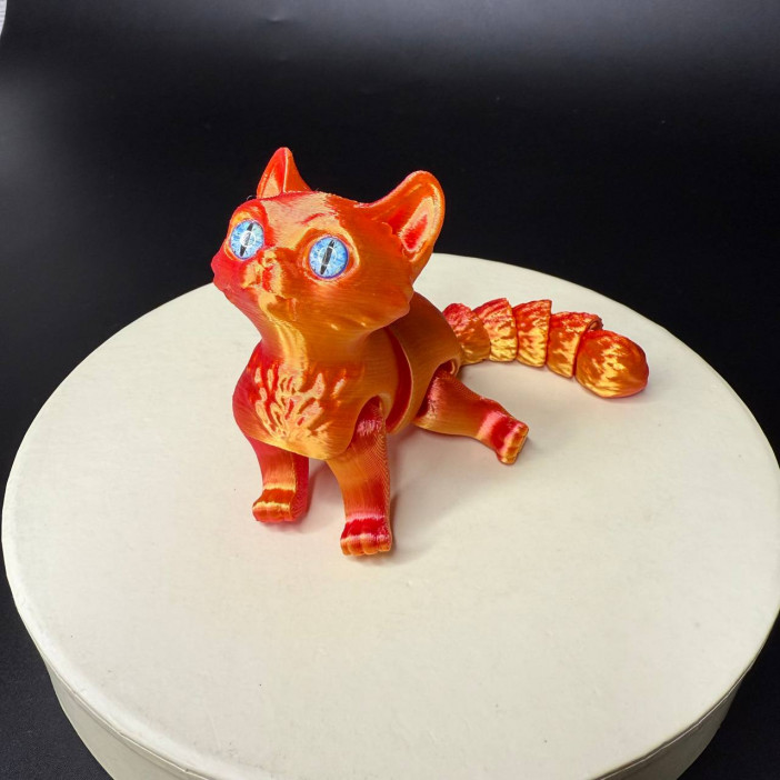 Игрушка подвижная Кот 3D /15х7х5см./, 37-433
