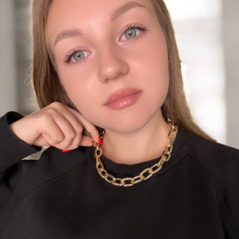Колье "Цепь", /52х1,5см./, цвет золото, 25-341